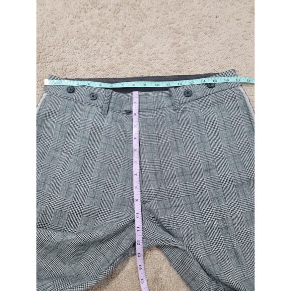 Diesel Ankle Pants Mens 32 Wool Blend Houndstooth Button Cuff Gray - Picture 3 of 10